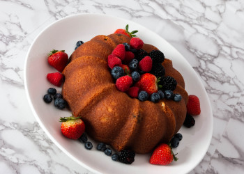 Rosca de frutos rojos