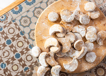 Galletas lunas de nuez
